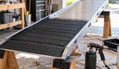 How to Create a Non Slip Surface Using a Bed Liner Spray Kit